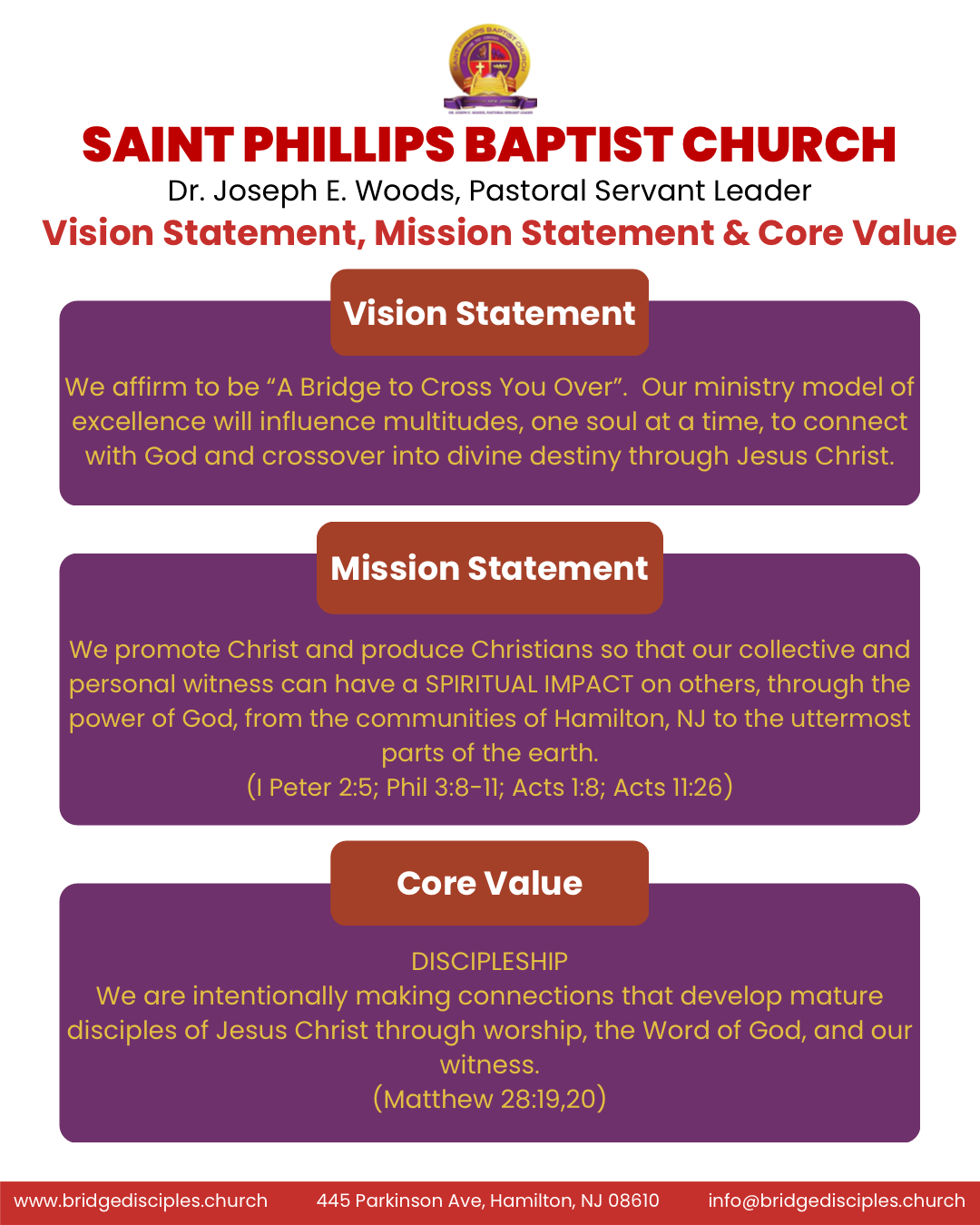 St Phillips Baptist Church Vision Mission And Beliefs